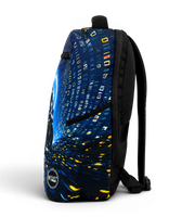 Wires School Backpack 19 Inch Blue Rider side profile view