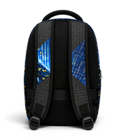 Wires School Backpack 19 Inch Blue Rider back view with padded shoulder straps