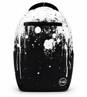Wires School Backpack 19 Inch White Paint angled front view