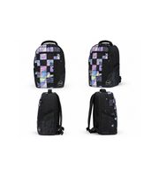 Wires School Backpack 19 Inch Purple Paint product image collage showing multiple views