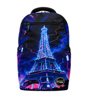 Wires School Backpack 19 Inch Paris front view with Eiffel Tower print