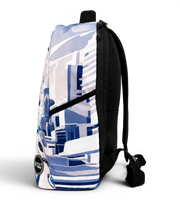 Wires School Backpack 19 Inch White Space side profile view