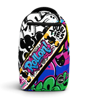 Wires School Backpack 19 Inch Graffiti front view with colorful graffiti print