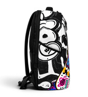 Wires School Backpack 19 Inch Graffiti back view with padded shoulder straps