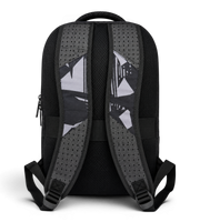 Wires School Backpack 19 Inch Triangle Camo back view with padded shoulder straps