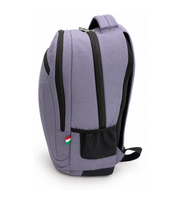 Side view of Wires Backpack in Purple Slim.