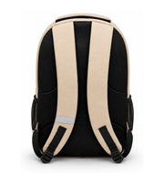 Back view of Wires Backpack in Beige Slim.