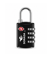 Sonada TSA Combination Lock detail view in Black SKU BT99169 BLK, image 3.
