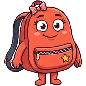Zippy school backpack mascot